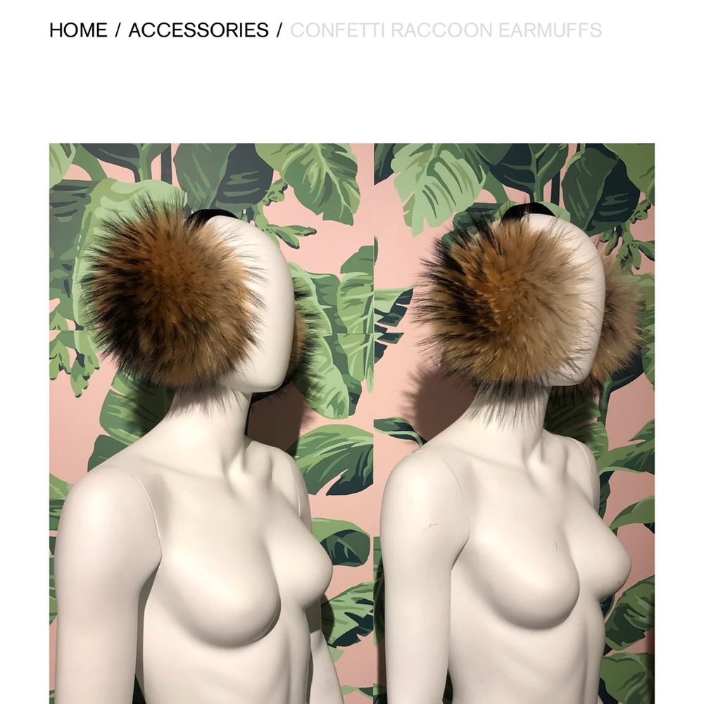 Raccoon Earmuffs - Brown